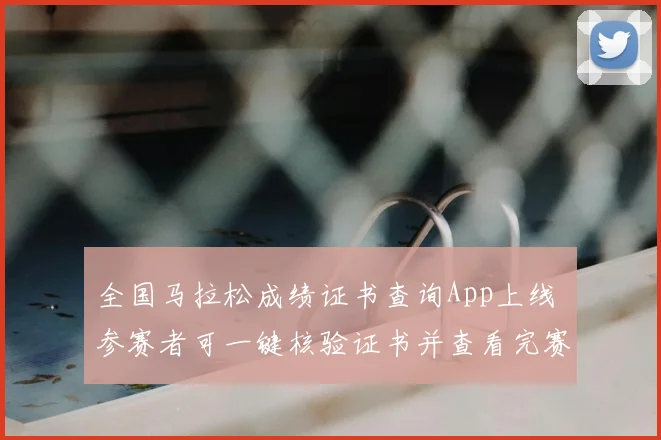 全国马拉松成绩证书查询App上线 参赛者可一键核验证书并查看完赛成绩